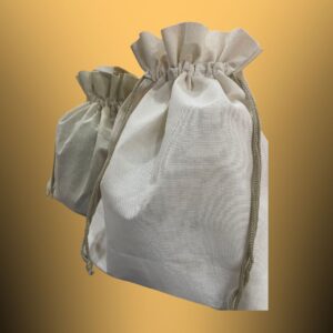 Bolsa en Lienzo con cordón.
